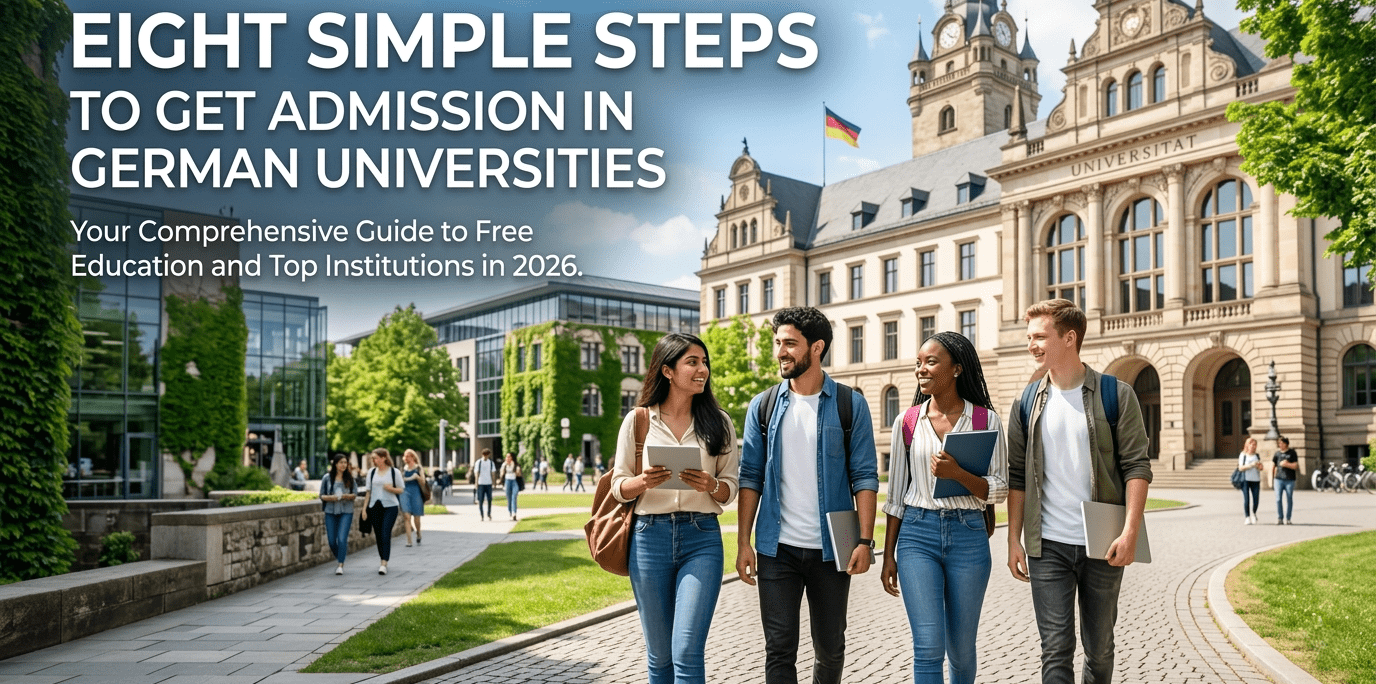 “A Step-by-Step Guide for Pakistani Students: Eight Simple Steps to Secure Admission in German Universities”